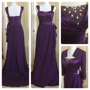 NWT IZILADY Purple Floor Length Formal Dress (4)